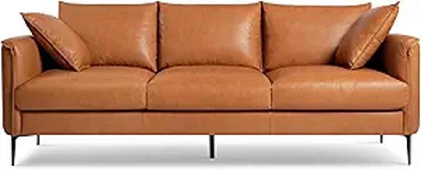 valencia jasper leather couch