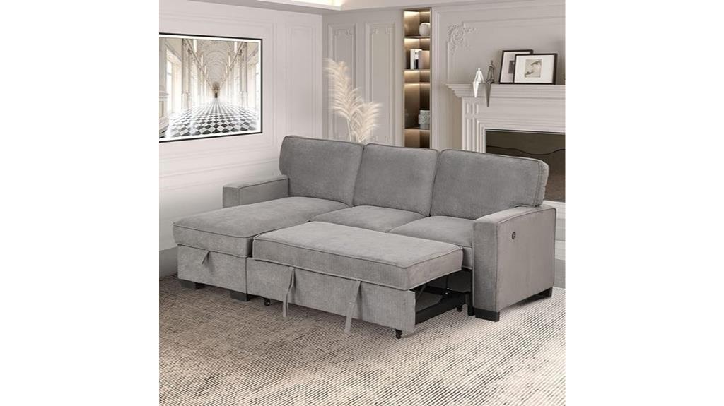 versatile chenille l shaped sofa