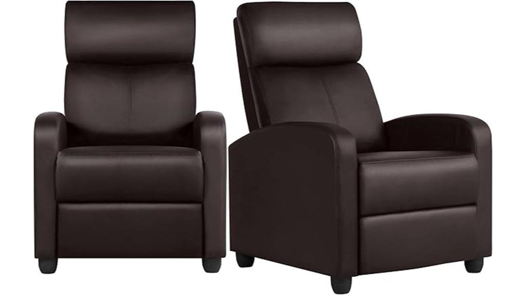 yaheetech recliner chair set