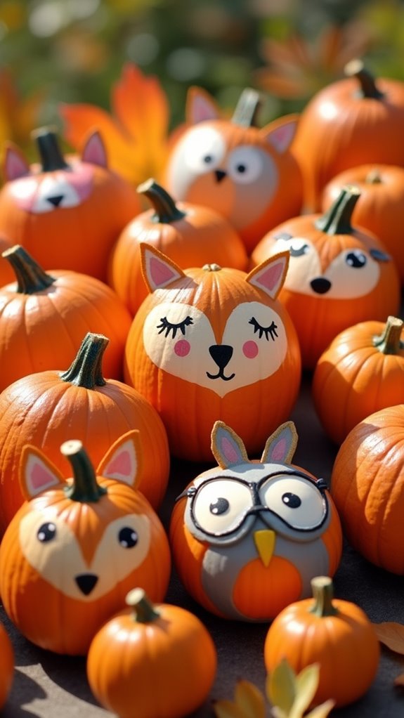 adorable whimsical animal faces
