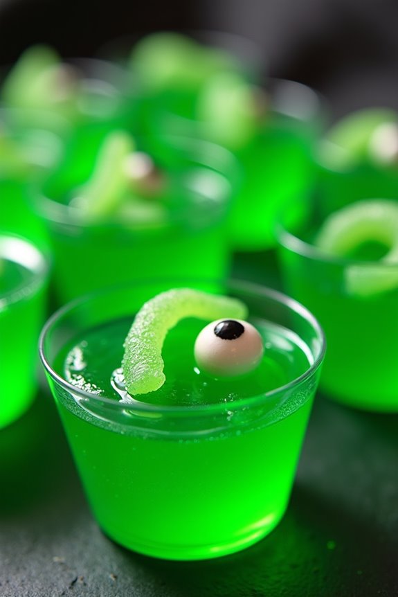 alien absinthe halloween shots