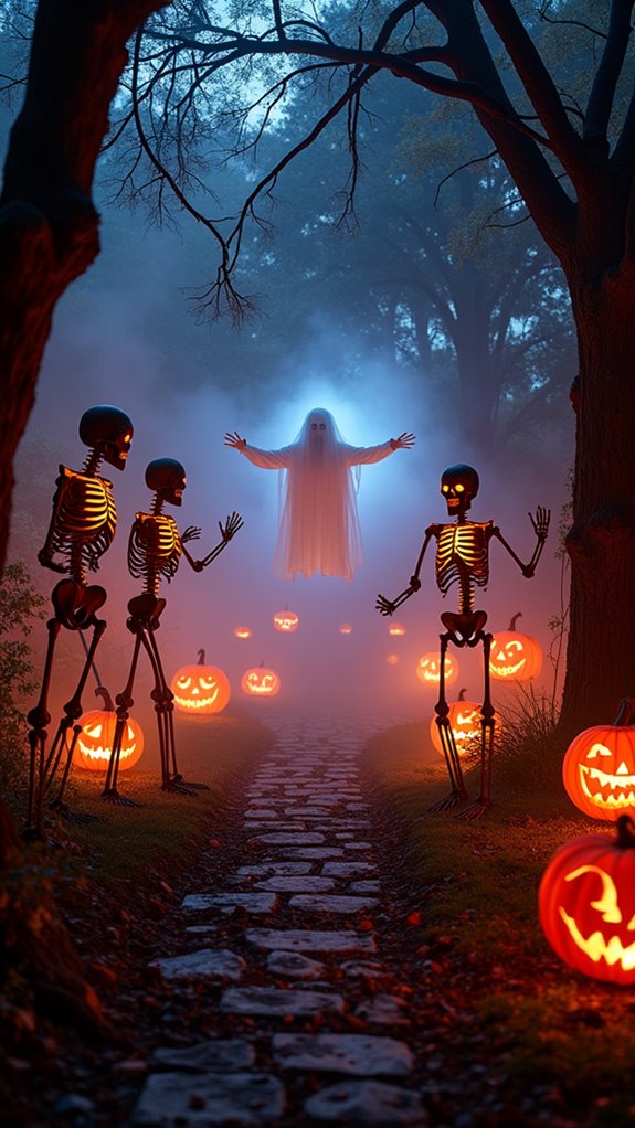 animated halloween yard props
