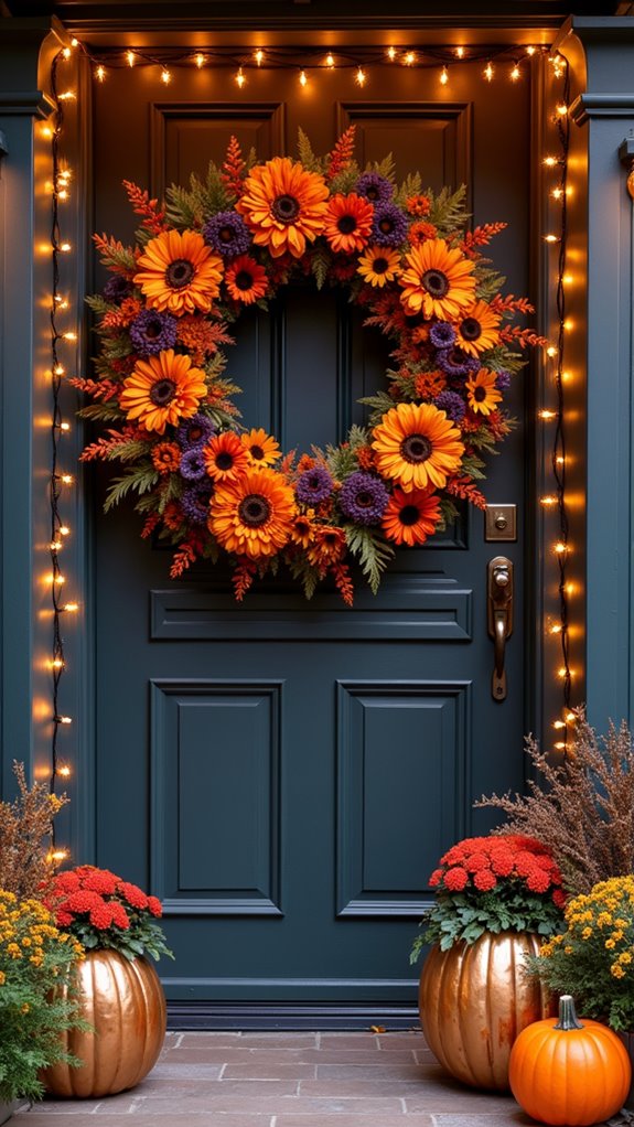 autumn floral centerpiece decor