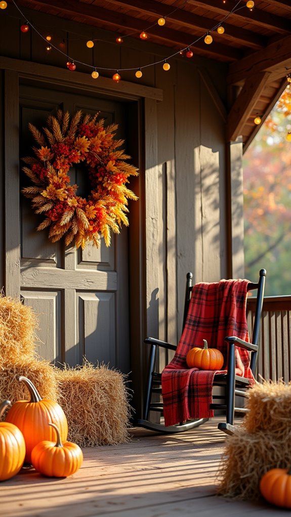 autumn harvest wreath charm