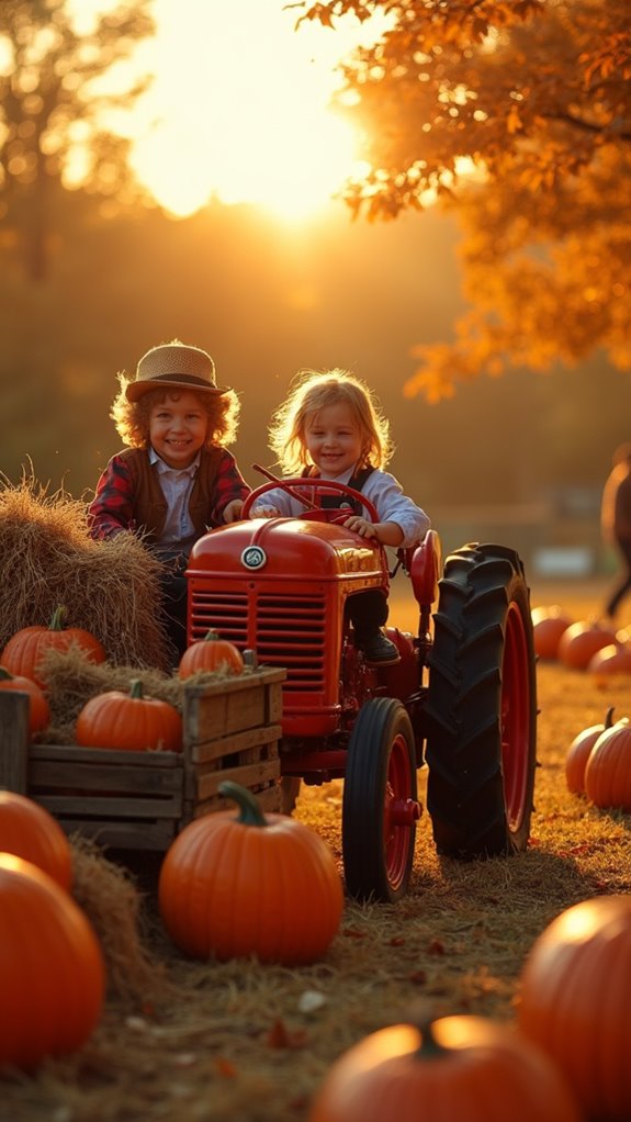 autumn hayrides and gatherings