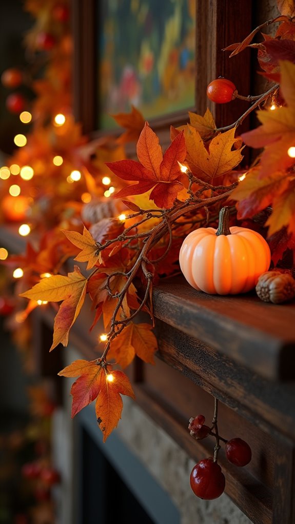autumn leaves festive garland