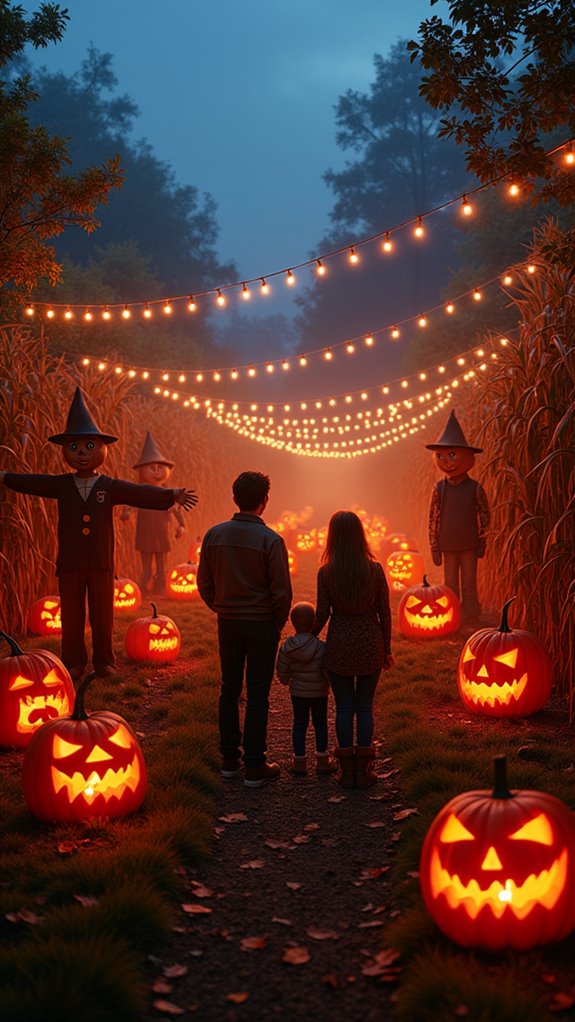 autumn pumpkin patch display