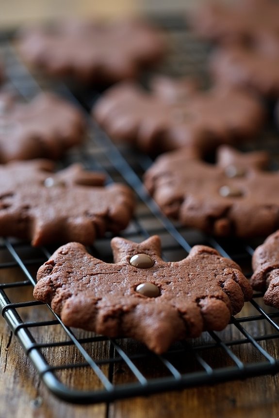 bat shaped chocolate cookies recipe