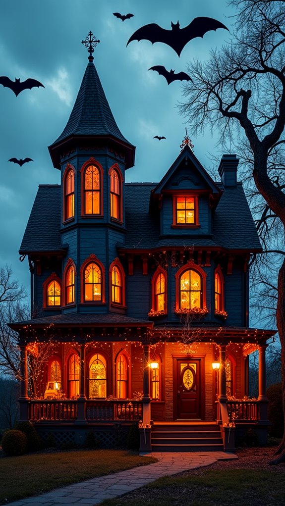 bats enhance halloween atmosphere