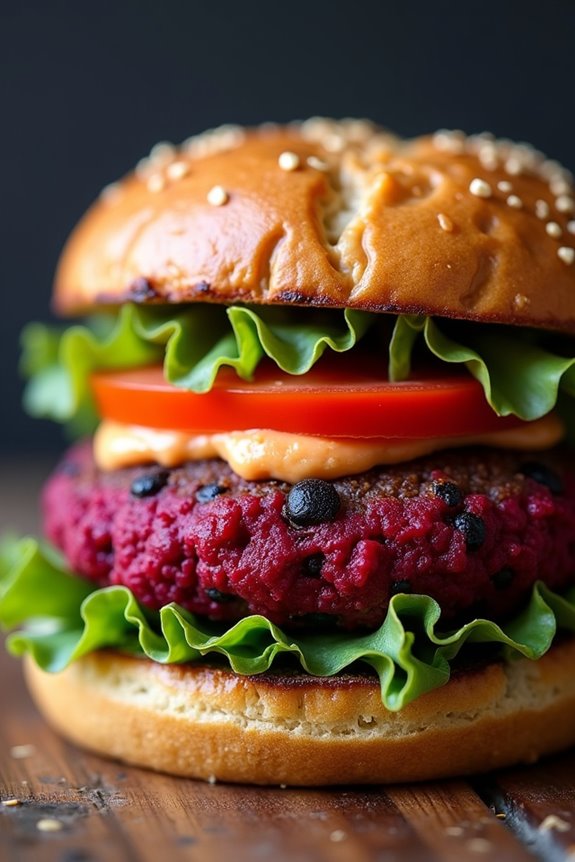bewitching beet burger delight
