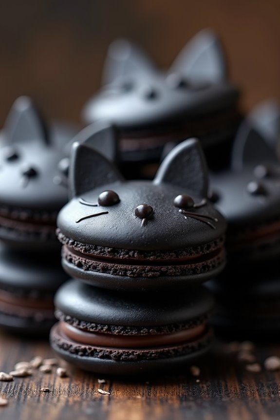 black cat macarons recipe