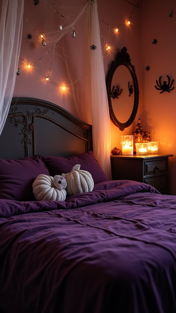 candlelit cozy reading nook