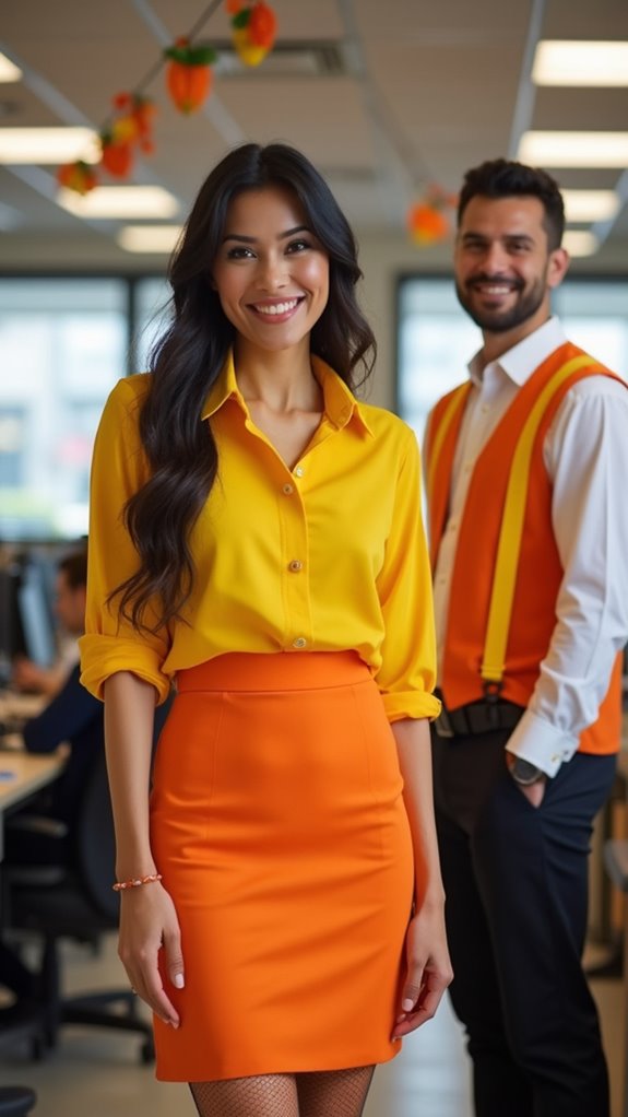 candy corn inspired outfit fun