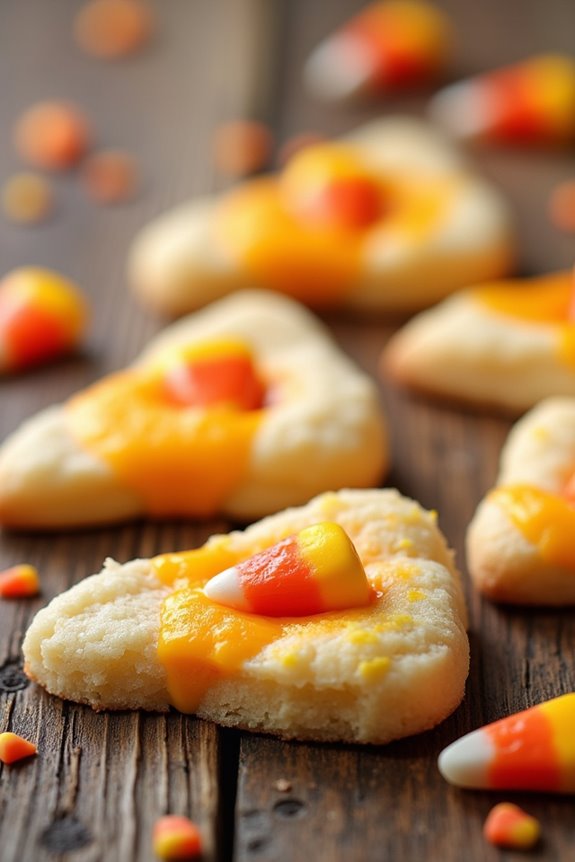 candy corn sugar cookies