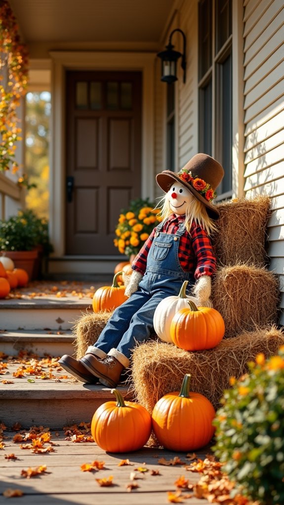 charming autumn decor setup