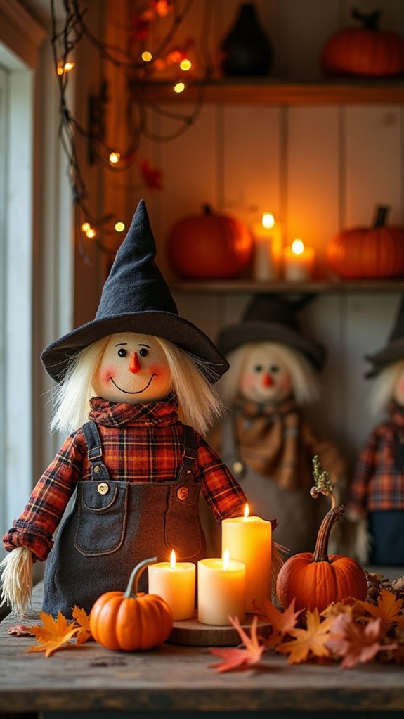 charming autumn scarecrow decorations
