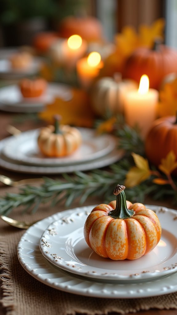 charming autumn table accents