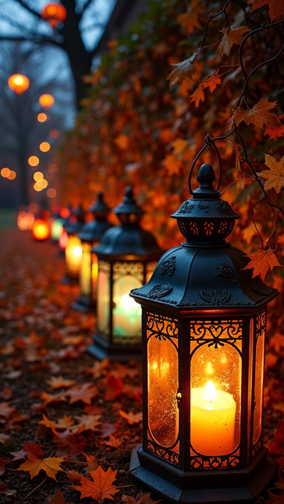 charming vintage halloween lanterns
