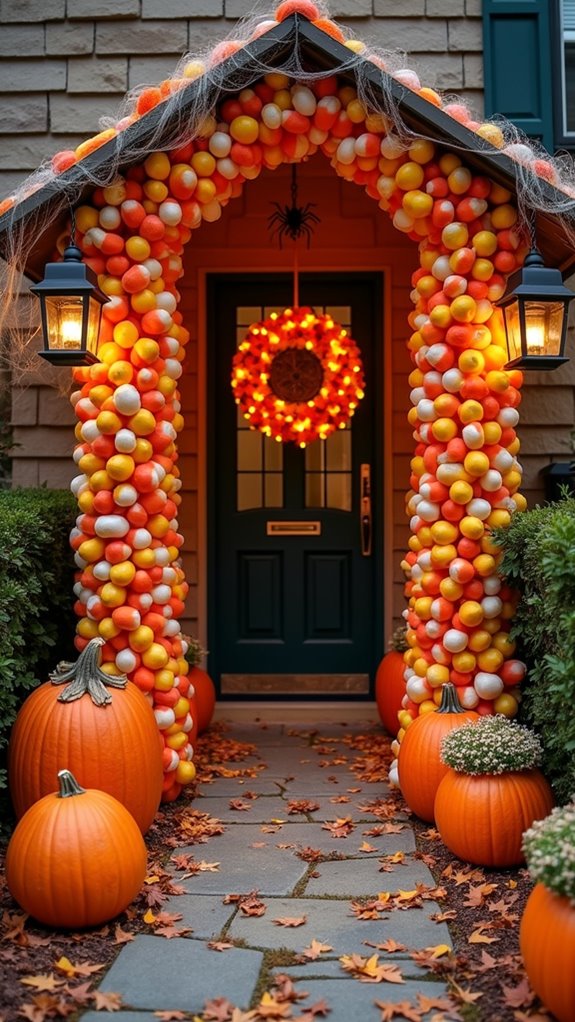 cheerful candy corn decorations
