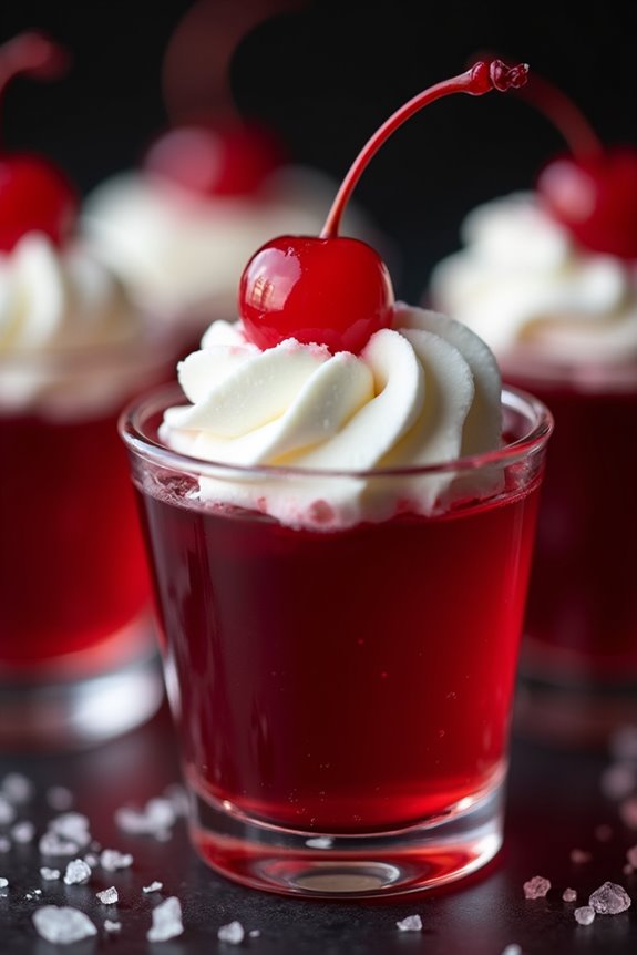 cherry cola jello shots