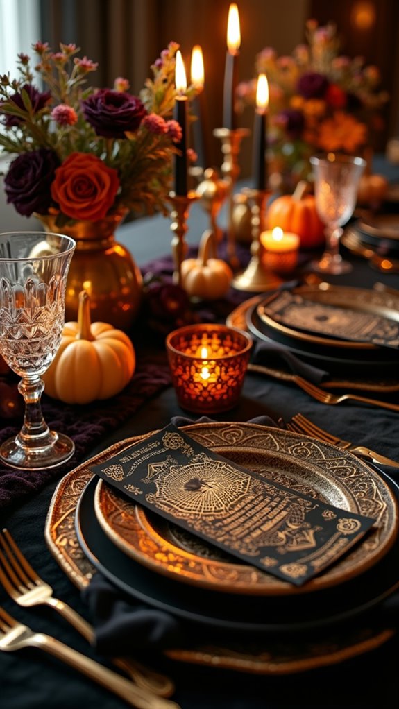 chic halloween invitation design