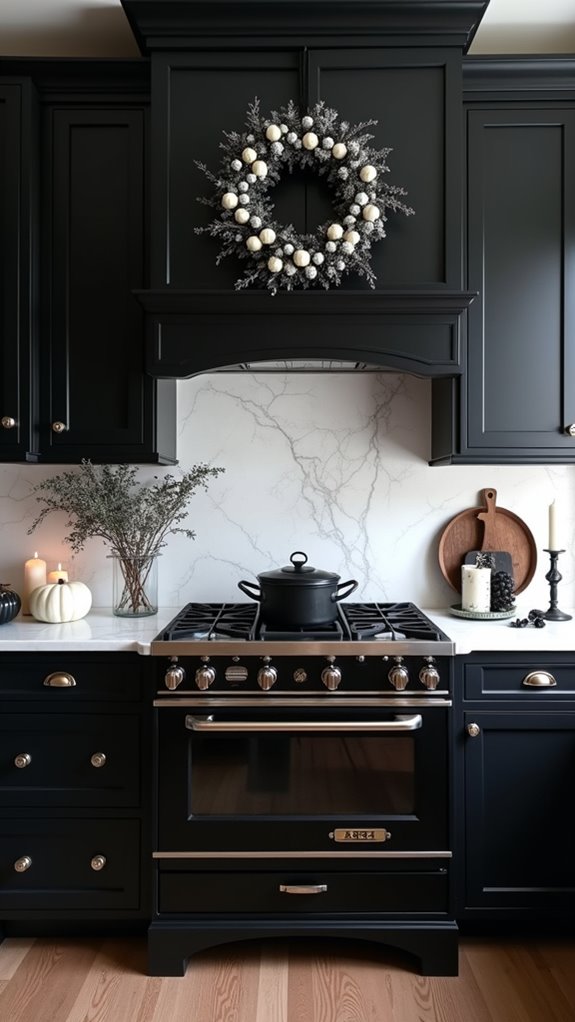 chic spooky kitchen decor