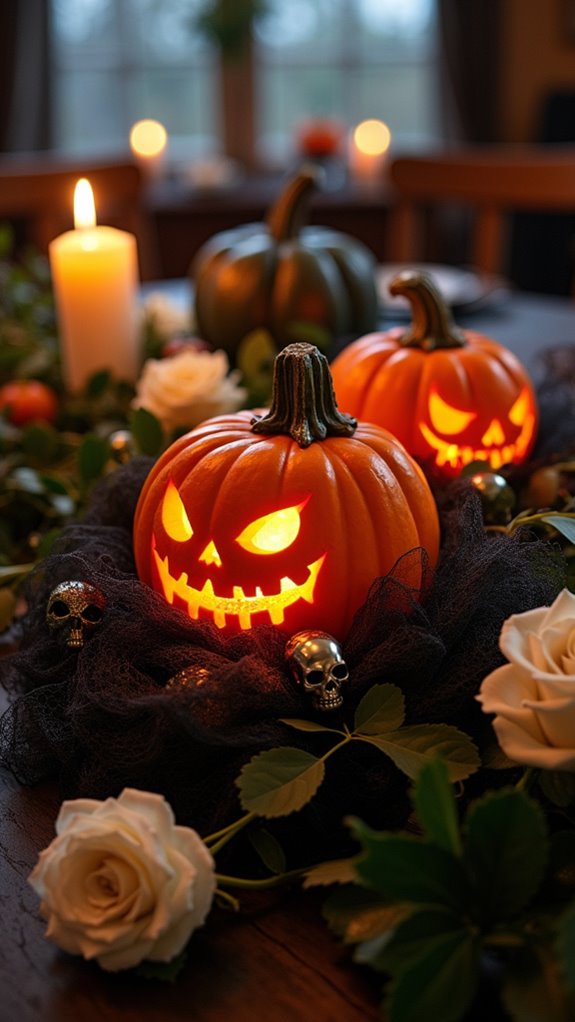 chilling halloween table decor