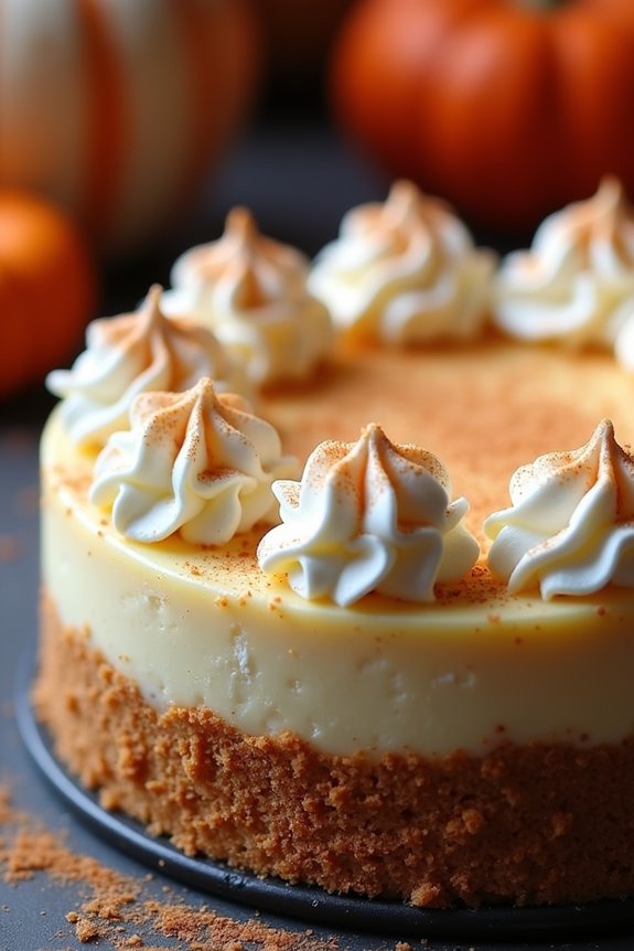 cinnamon spiced rum cheesecake delight