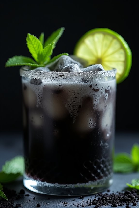 coconut rum halloween cocktail