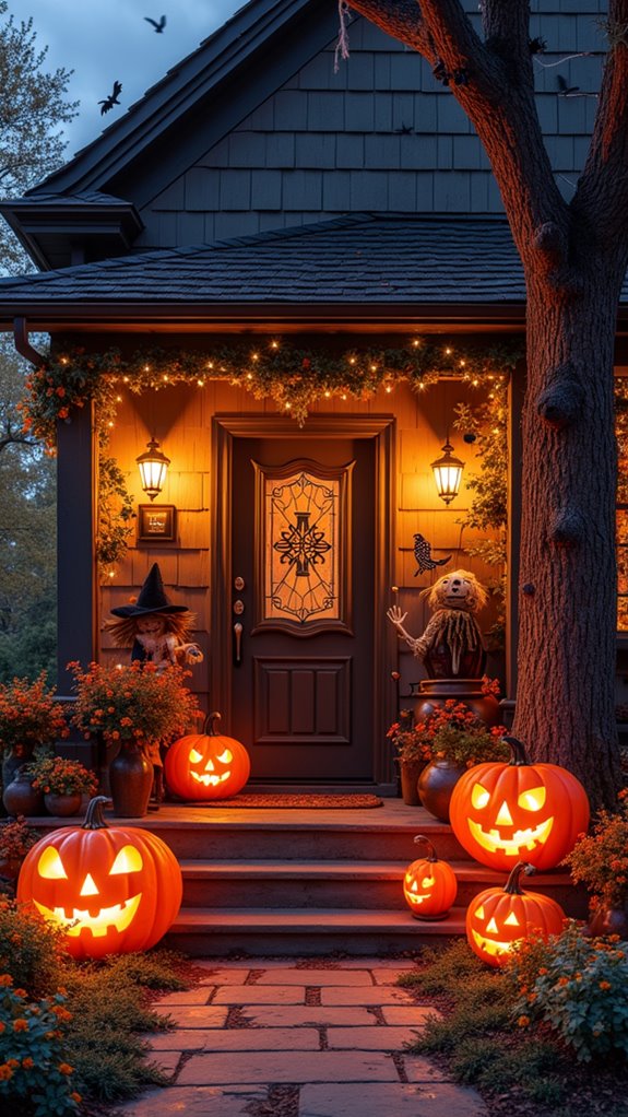 colorful halloween celebration zone
