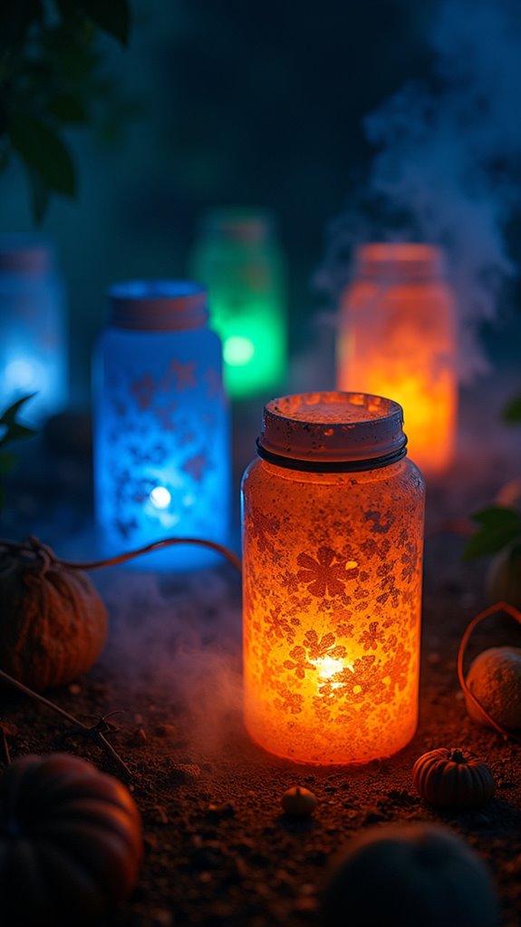 colorful halloween led lanterns