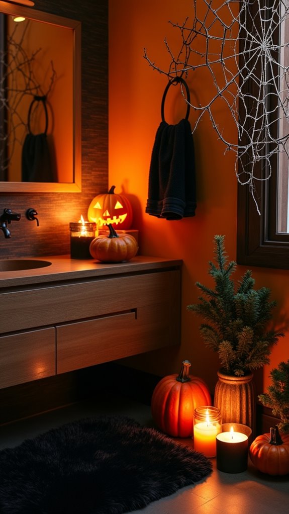 cozy autumn candle ambiance