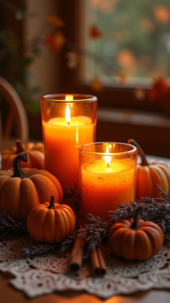 cozy autumn candle aromas