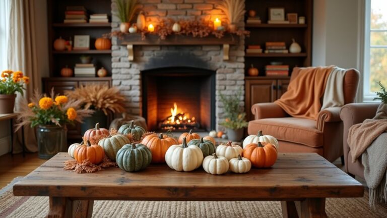 cozy autumn pumpkin decorations