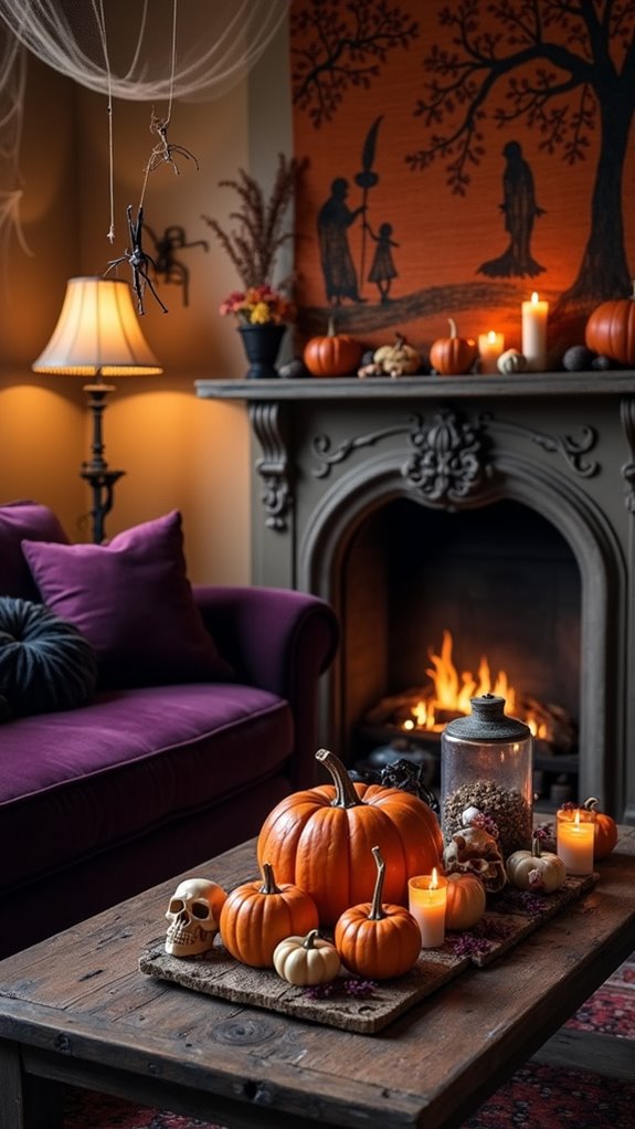 cozy eerie halloween ambiance