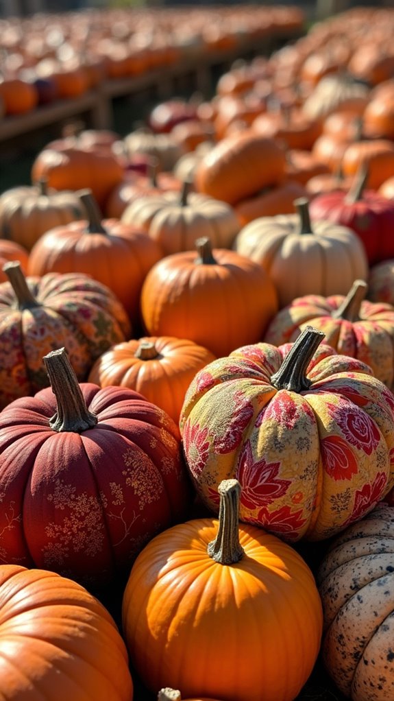 cozy fabric pumpkin wraps