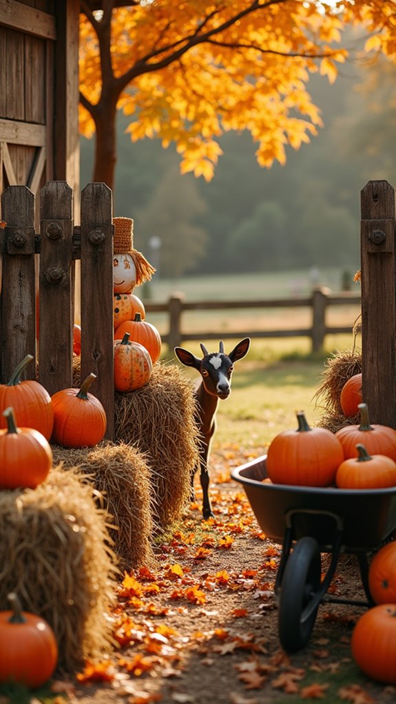 cozy farmhouse halloween decor