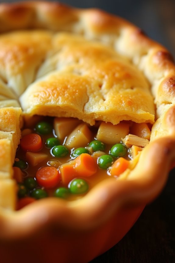 cozy halloween pumpkin pot pie