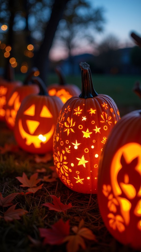 cozy pumpkin lantern illumination