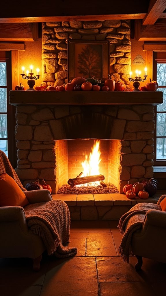 cozy rustic halloween decor