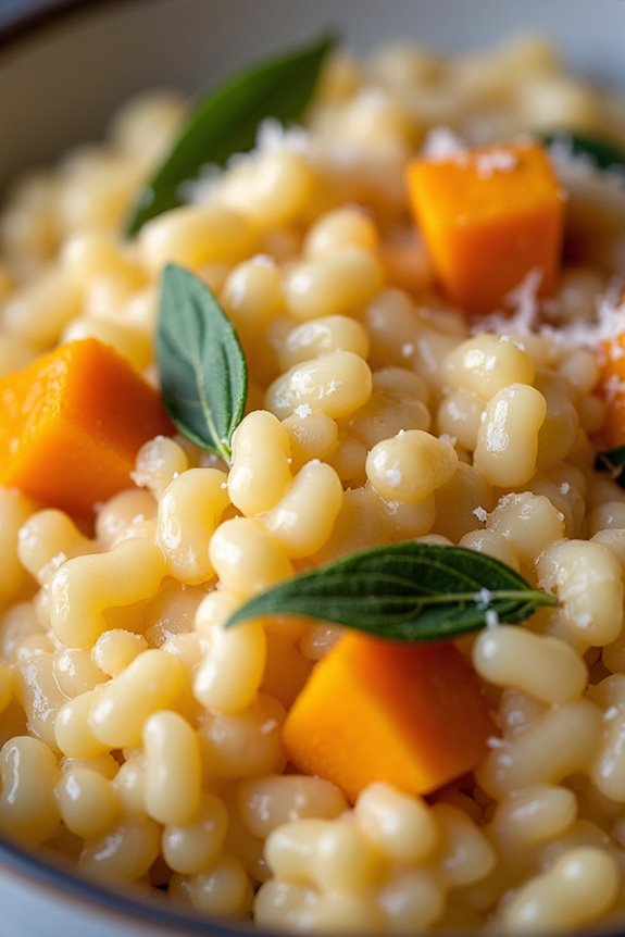 creamy pumpkin sage risotto