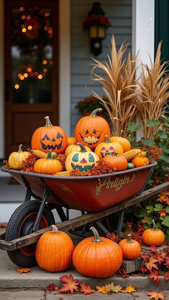 creative halloween pumpkin displays