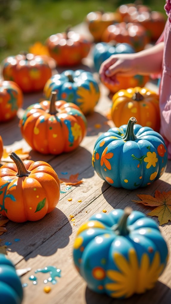 creative pumpkin painting fun