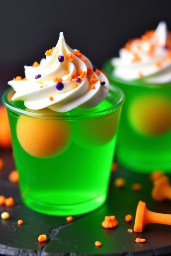 creepy cantaloupe jello shots