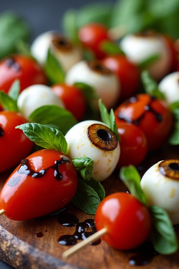 creepy caprese skewers recipe