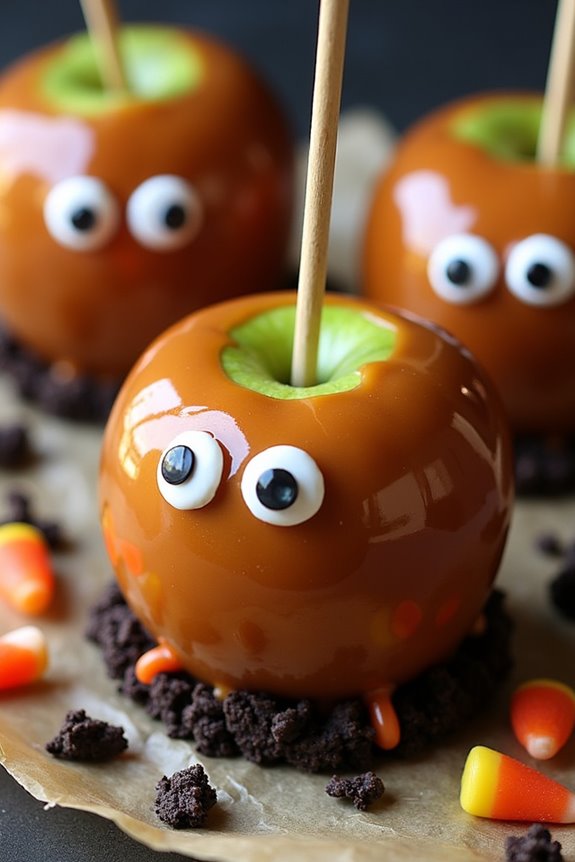 creepy caramel apple decorating