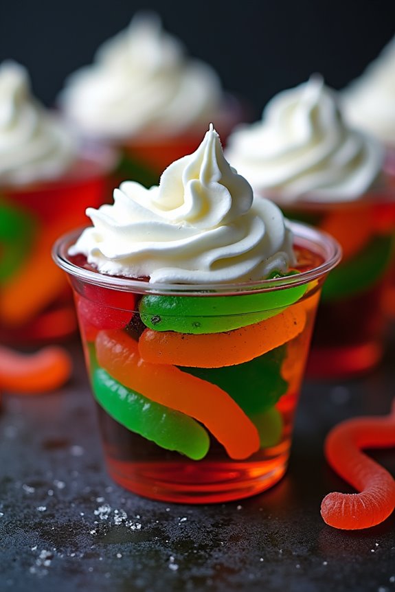 creepy crawler jello shots