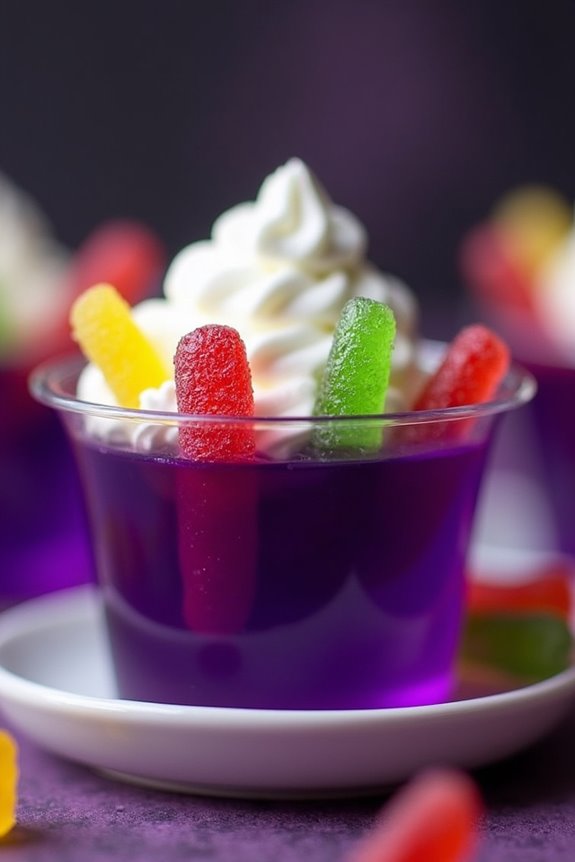 creepy crawly grape jello