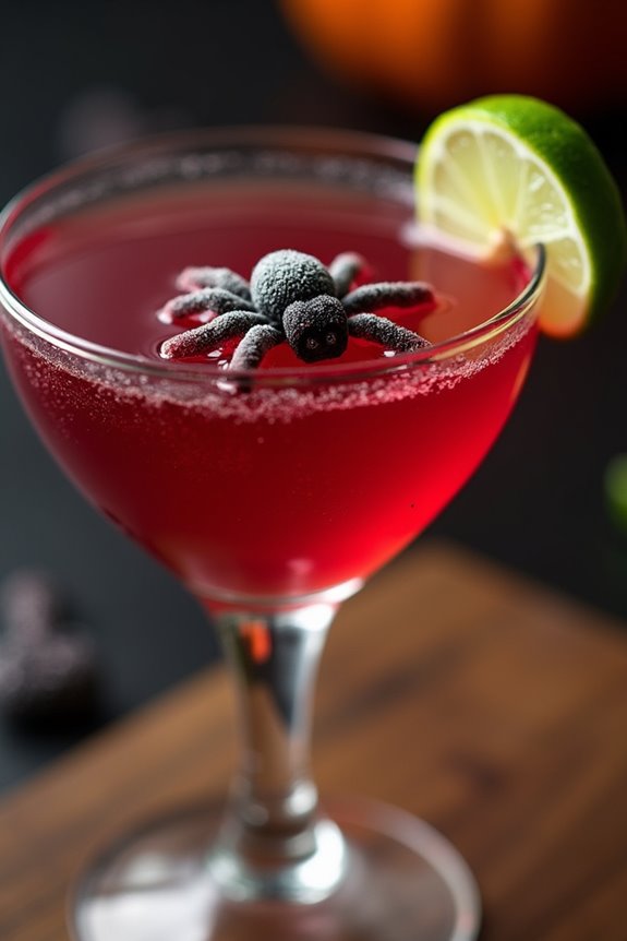 creepy crawly halloween cocktail