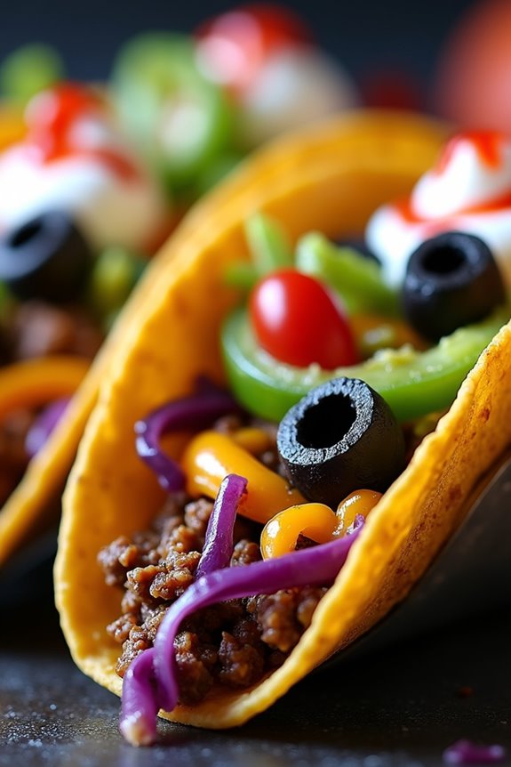 creepy crawly halloween tacos
